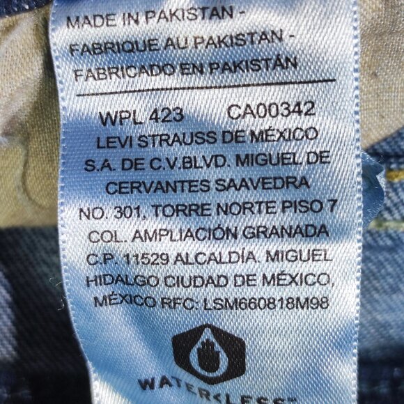 Signature Gold by Levi Strauss jeans women's size 22M ink blue mid-rise straight - Picture 7 of 16
